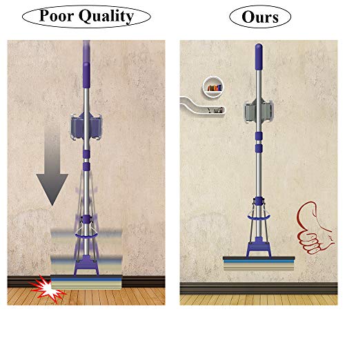 image for 3-H Mop and Broom Holder Wall Mount, Mop Broom Organizer, Mop Holder f