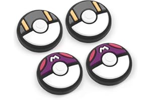 GABXY Switch Joycon Thumb Grip Caps, Soft Silicone Joystick Cover Compatible with Nintendo Switch/OLED/Switch Lite, Analog Stick Grips Button Covers for Switch (G-Gray Purple)