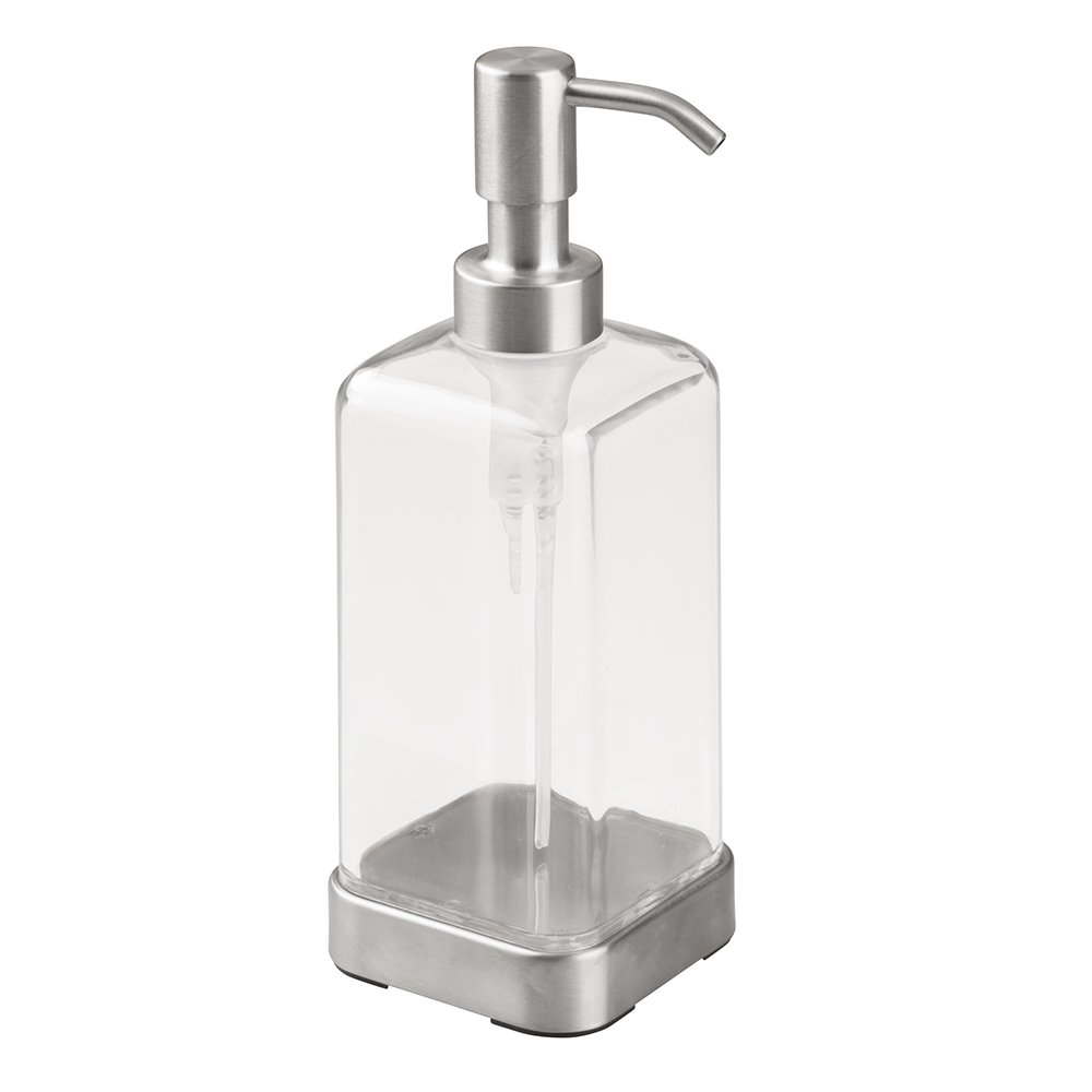 Soap Dispenser Pump Kitchen Liquid Stainless Steel Dish Bottle Bathroom