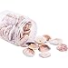 PandaHall Elite 1Box of Lot of 40-50 Scallop Seashells Clam Shell Dyed Beads with Holes for Craft Making 24-29mm Length