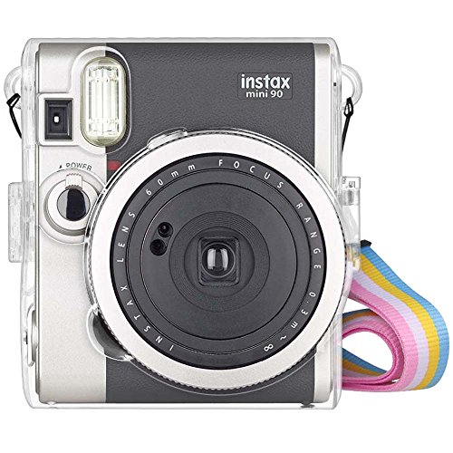 Fujifilm instax mini 90 case - fintie crystal hard pvc …