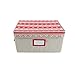[Christmas Ornament Storage Box with Dividers] - (Holds 72 Ornaments up to 3 Inches in Diameter) | Acid-Free Removable Trays with Separators | 3 Removable Drawer Style Trays - (Cross Stitch)