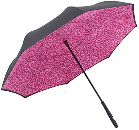 Aweoods Double Layer Inverted Umbrella Cars Reversible Umbrella (Wintersweet)