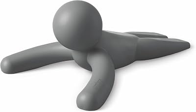 Umbra Buddy Door Stop Grey Heavy-Duty Non-Slip Flexible Soft-Touch Floor