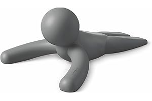 Umbra Buddy Door Stop – Heavy-Duty Door Stopper for Bottom of Door, Non-Slip, Flexible, Soft-Touch, Protects Your Floors, Gre