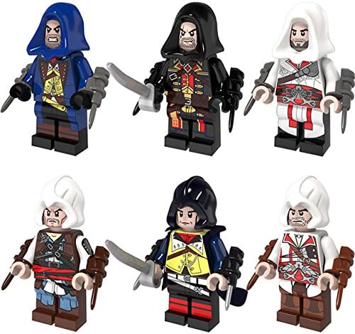 6pcs/lot Building Blocks Super Heroes Kenway Firenze Dorian Cormac Legoe Minifigures Bricks Kids Toys Gift