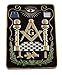 Lodge All Seeing Eye Square Black Masonic Auto Emblem - 4