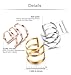 Jstyle Stainless Steel Ear Cuff Earrings for Women Men Cartilage Earrings Hoop Lip Ring Non Piercing Set