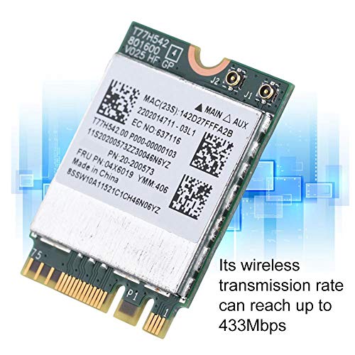 Aufee NGFF WiFi Card, Dual Band 2.4G/5G 433Mpbs Network NGFF Wireless WiFi Card for Lenovo Network Adapter Wireless Card