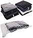 BoxLegend Vacuum Storage 4 Pack (3 Large, 1 Small) 80% More Space Saver Bags for Clothes, Blankets, Pillows, 10 Set, Clear