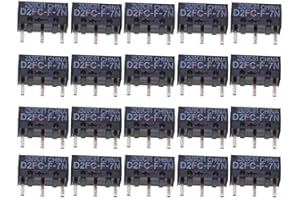 SENZOOE 20PCS Micro Switch D2FC-F-7N Replacement for 10M Mouse