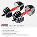 Featol Adjustable Dumbbells Total 77.2 Lbs (38.6lbs X 2pc) Weight Set Dumbbell Weights Muscle Builder Gym Equipment Fitness Equipment for Bodybuilding