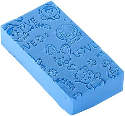 N+B Bath Sponge Blue Body Shower Exfoliating Massager Cleaning Brush Peeling
