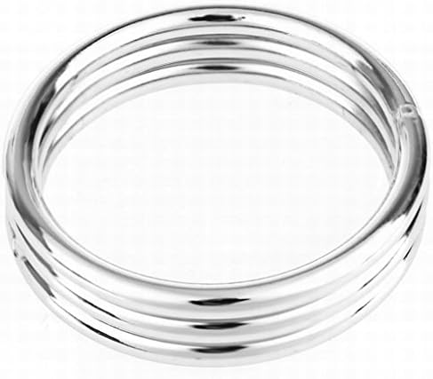 MUYW2R C-o-c-k R-i-n-g Stainless Steel 3 Loops Stacked for Long Time for Men