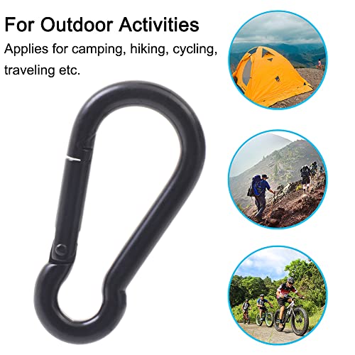 PROND Carabiner Clip, Heavy Duty Carabiner Clips, 316 Stainless Steel Carabiner Hooks, Multi-Purpose Spring Snap Hook, 2.7inch
