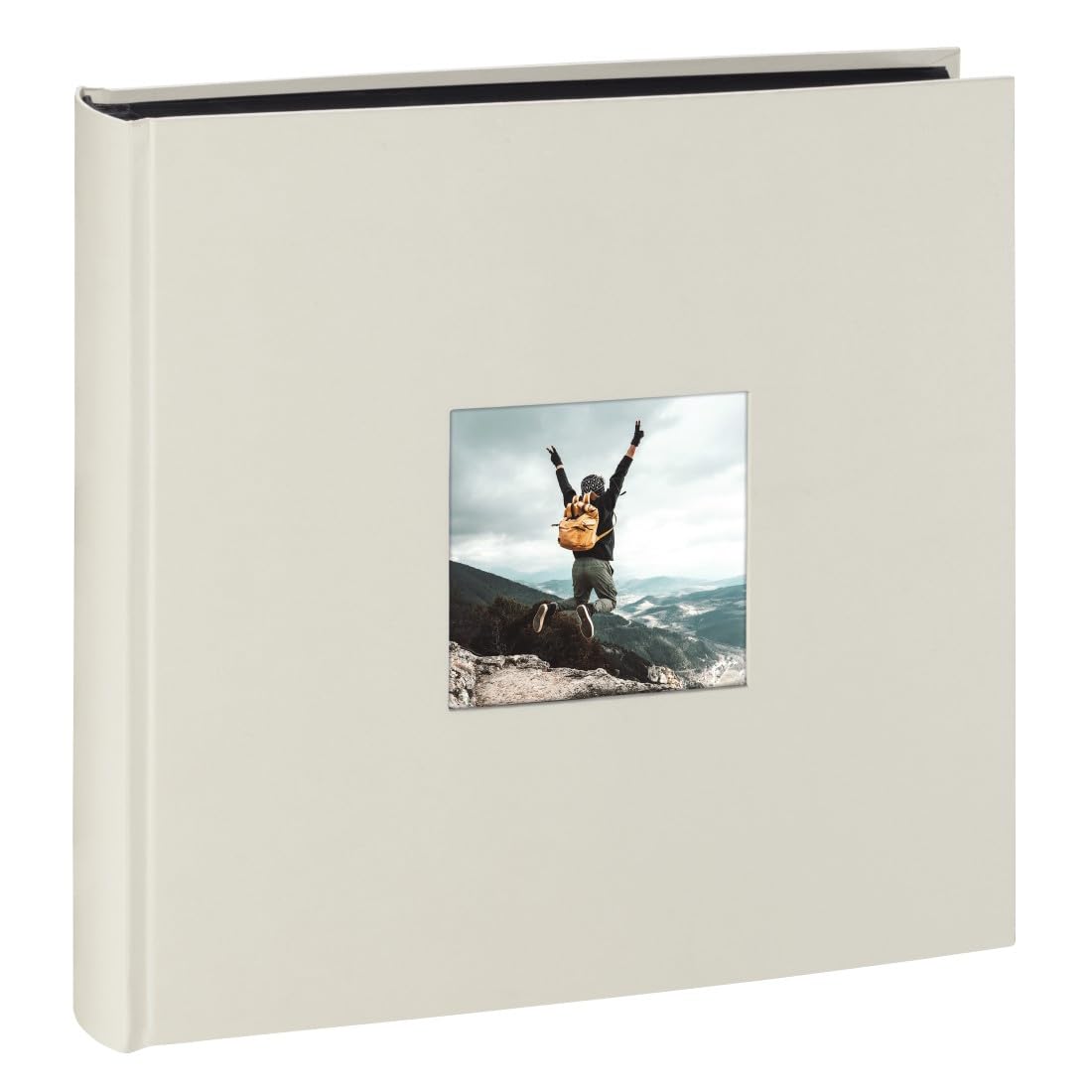 Hama "Fine Art" Photo Album | 30x30cm | For 10x15cm Pictures | 100 Black Pages | For 400 Photos | Chalk