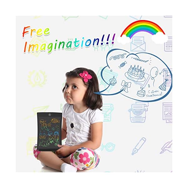 GUYUCOM LCD Writing Tablet, 8.5 inch Doodle & Scribble Boards, Erasable Educational Learning Gifts for Boys Kids Toys…