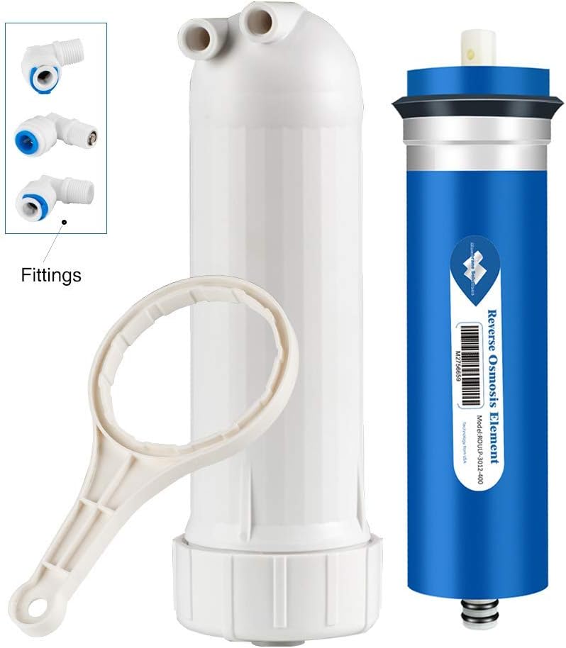400GPD Home Water RO Filter Reverse Osmosis Membrane Element Replacement with Housing
