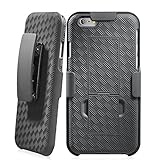 iPhone 6s Case,iPhone 6 Case,[4.7inch]by Ailun,Dual Layer Holster&Hard Shell Back Cover,Belt Clip,Built-in Kick Stand,Shock-Absorption&Skid-proof,Anti-Scratch&Fingerprint&Oil Stain case[black]