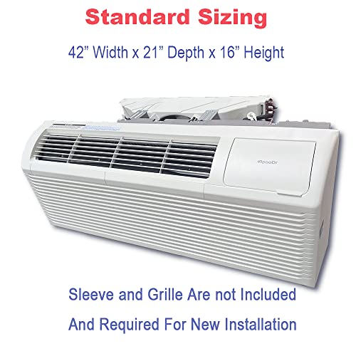 ApooDr 12,000 BTU PTAC Packaged Terminal Air Conditioner With Heat Pump PTHP Unit Heating And Cooling With Electric Cord