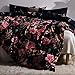 Leadtimes Duvet Cover Set Queen/King/Twin/Full Floral Boho Hotel Bedding Sets Lightweight Soft Comforter Cover Set (King)