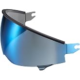 ScorpionEXO Covert 2 Everclear Replacement Optional Drop down SunVisor Anti-Fog Anti-Scratch for Covert 2 Helmets (Blue Mirrored)
