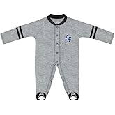 Creative Knitwear College Baby Infant Sports Shoe Footed Romper - Team Logo, Many Colors, Unisex, (0-9 Months)