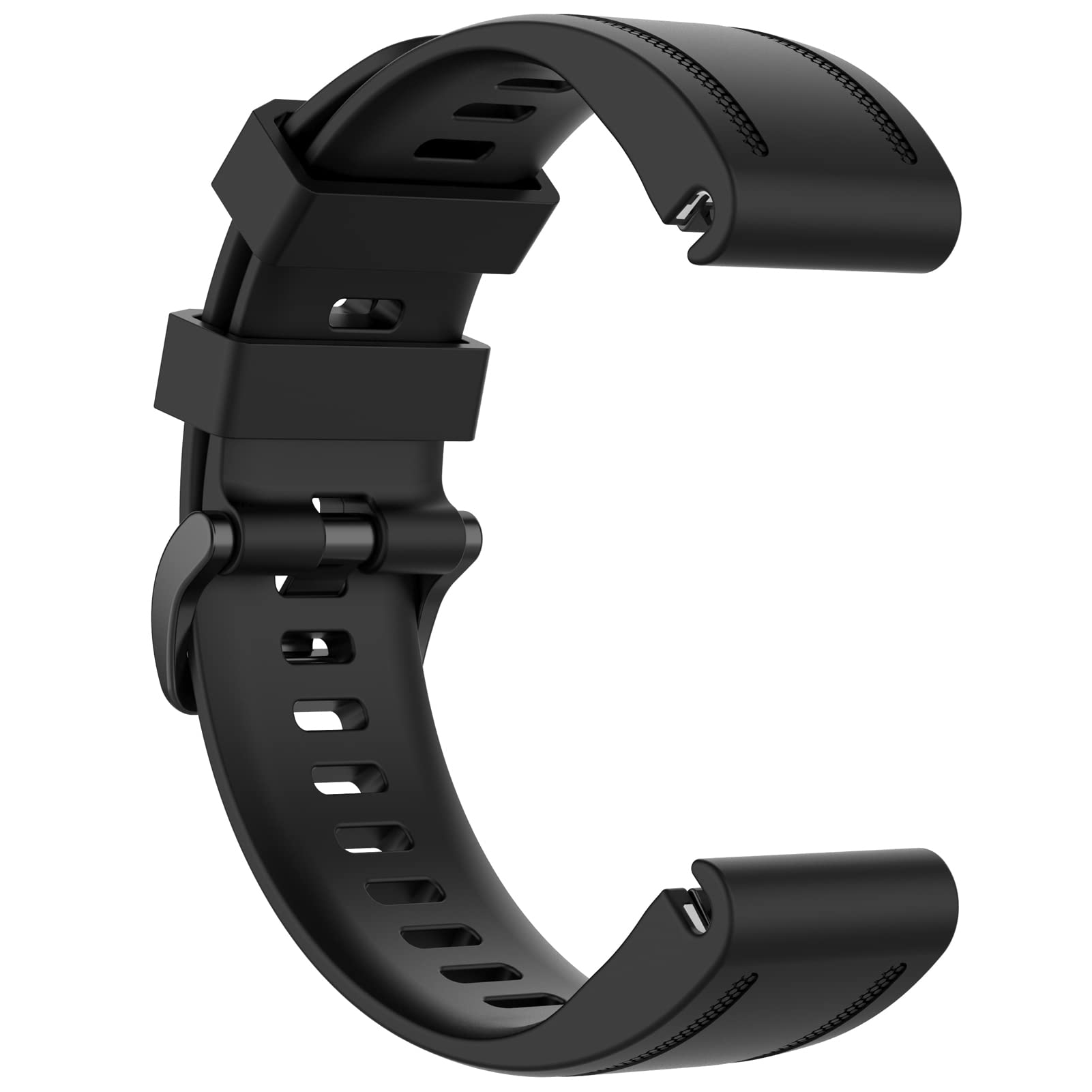 AWADUO Compatible for Garmin Fenix 7S Watch Bands, 20mm Replacement Silicone Wrist Watch band Replacement for Garmin Fenix 6S, Soft And Durable Black