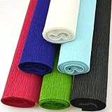 Star Packing Best Crepe Paper Roll 20 inches Wide x 8ft Long | 42 Colors Available 13.5 Square Feet Pack (6 Rolls, Holiday Colors)