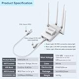 Vonets VAR1200 Industrial Gigabit Dual Band WiFi Bridge Router 1200Mbps PoE view 7