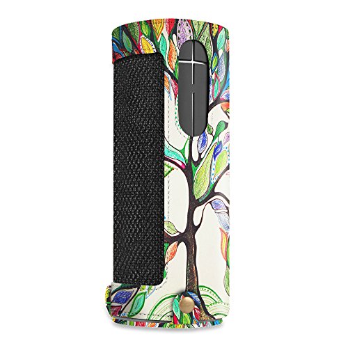 Fintie UE BOOM 2 / UE BOOM Case - PU Leather Carrying Sleeve Cover With Removable Holding Strap + Carabiner Keychain For Logitech Ultimate Ears UE BOOM 1/2 Wireless Bluetooth Speaker, Love Tree