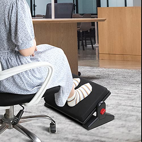 Livtribe Foot Rest for Under Desk at Work, Adjustable Height and Angle