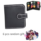 Guitar Pick Holder PU Leather Wallet Plectrum Case