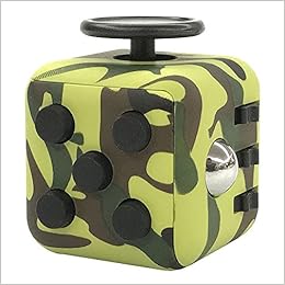 blue camo fidget cube