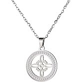 EUEAVAN Witches Knot Necklace for Women Celtic Knot Pendant Nudo De Bruja Necklace Good Luck Triquetra Trinity Wicca Jewelry Irish Gifts