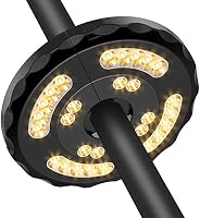 Amazon Com Patio Umbrella Lights Rechargeable Totobay 28 Leds Cordless Umbrella Pole Light For Patio Umbrellas Camping Tents And Other Outdoor Use 2 Level Dimming Switch Warm Light Kitchen Dining