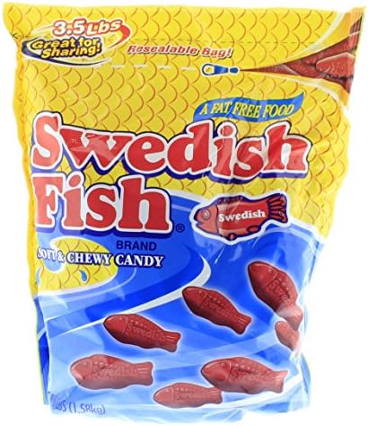 Swedish Fish comes in an EasyLock container that is Airtight, Watertight, and Stackable.