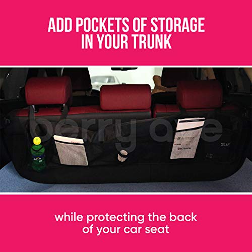 Berry Ave Car Trunk Organizer – with Large Storage and Protection – Car Trunk Storage with 12 Compartments for Holding Food, Drinks, Tablets, Toys, and More