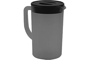 Luqeeg Large Capacity Plastic Pitcher High Temperature Resistant Cold Water Jug for Juice Tea, Translucent Refrigerator Pitch