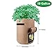 Potato Grow Bags 10 Gallon with Flap Velcro Window and Handles Garden Vegetable Grow Bags Breathable Nonwoven Heavy Duty, Smart Potato Tomato Veggies Flower Planter Bag (2x Black,2x Brown) Large,4Packthumb 3
