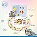 Magnetic Letters and Patterns Set |Educational Toy with 400 Foam Pieces + 38 Idea Cards | Imagination Learning Game for Kids, Learn ABC, Spelling, Counting, Puzzles, Fine Motor Skills