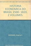 Front cover for the book História econômica do Brasil (1500/1820) by Roberto C. Simonsen