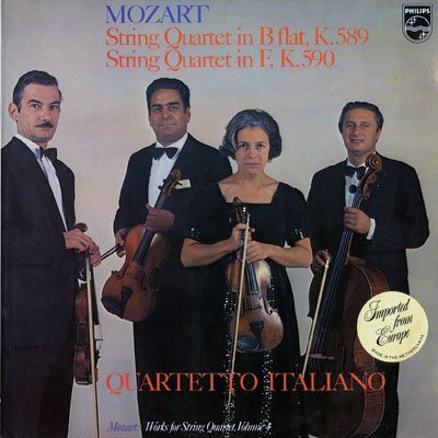 String Quartet in B Flat, K. 589 / String Quartet in F, K. 590- Quartetto Italiano