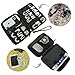 Electronics Organizer, Jelly Comb Electronic Accessories Cable Organizer Bag Waterproof Travel Cable Storage Bag for Charging Cable, Cellphone, Mini Tablet (Up to 7.9'') and More (All Black)