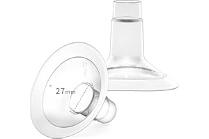 MOOMentaneous Breast Pump Shields Flanges 27mm Compatible with Medela Breast Pumps PersonalFit, Maxflow, Freestyle Flex Swing Maxi Connector