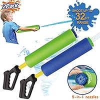 Water Guns for Kids 2 Pack Kids Pump Foam Water Soaker Super Blasters Soaker Water Shooter Summer Fun Beach Toys Outdoor Swimming Pool Games Toys Boys Girls Adults