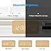 BlaCOG Digital Alarm Clock with Wooden Desk LED Time, Week, Date/Month/Year and Temperature Display, Battery/USB Powered, 3 Alarm Settings, Adjustable Brightness Bamboo/White