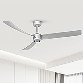ocioc Ceiling Fans with Lights,52 Inch Low Profile Ceiling Fan with Remote,Quiet Reversible DC Motor,Dimmable LED,6 Speeds,Mo