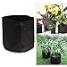 Elaco 2 Pcs 100 Gallons Premium Grow Bags, Heavy Duty Nonwoven Fabric Plants Pots with Handles, Indoor & Outdoor Grow Round Fabric Pots Plant Pouch Root Container Grow Bagthumb 4