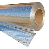 RadiantGUARD XTREME Radiant Barrier INDUSTRIAL Grade 1000 sq ft roll | 48-inch by 250-feet | X-1000-B | Perforated Breathable Metalized Attic Foil House Wrap Reflective Insulation - BLOCKs 95% of Heat